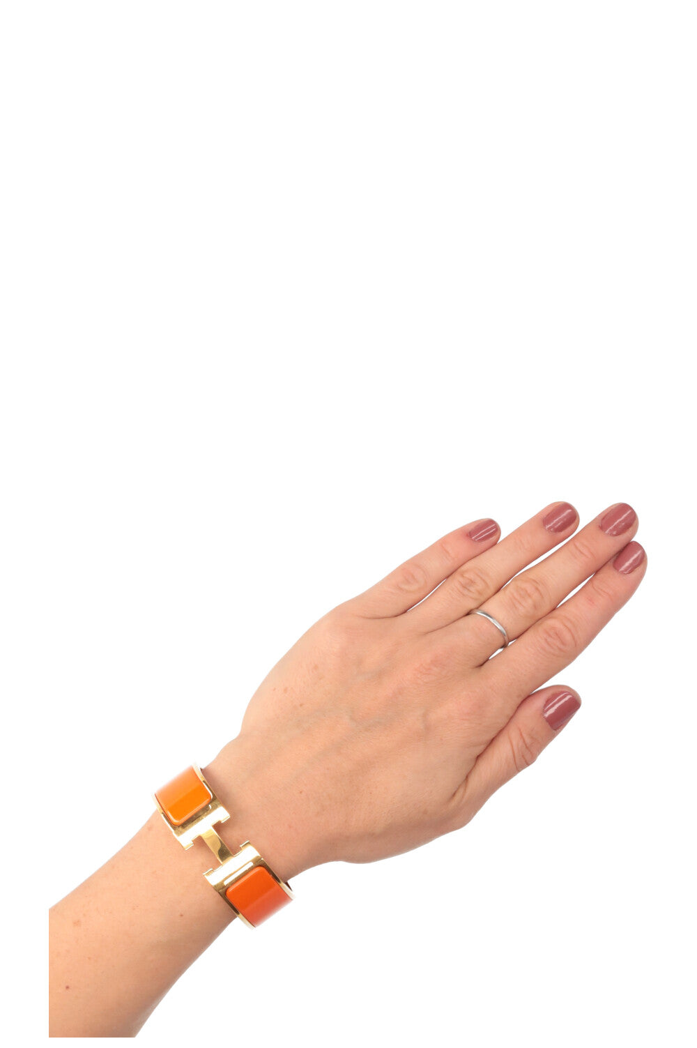 HERMÈS Clic Clac H Bracelet Orange