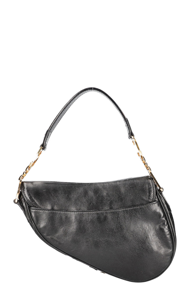CHRISTIAN DIOR Vintage Saddle Bag Black