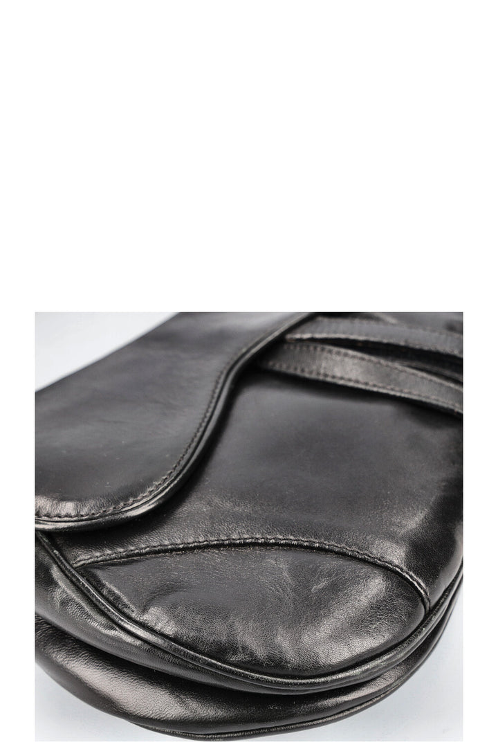 CHRISTIAN DIOR Vintage Saddle Bag Black