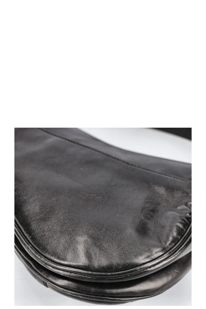 CHRISTIAN DIOR Vintage Saddle Bag Black