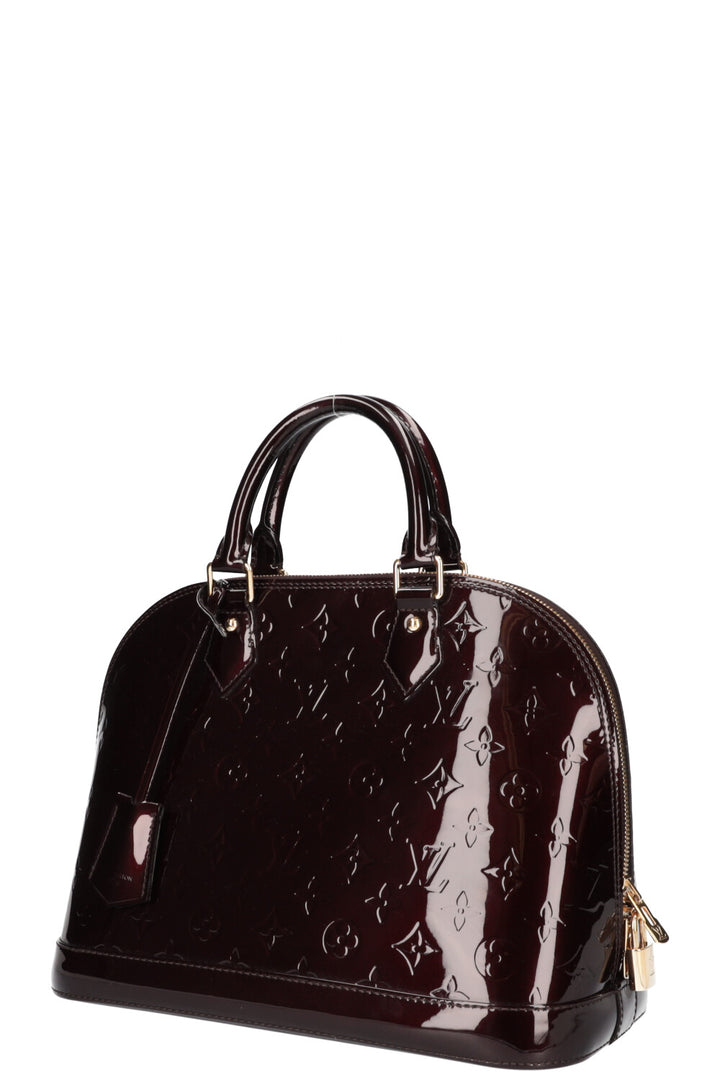 LOUIS VUITTON Alma Bag Vernis Amarante