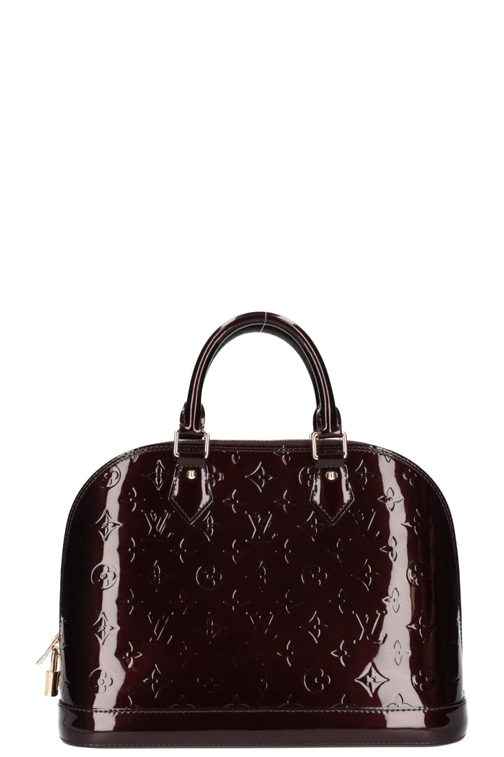 LOUIS VUITTON Alma Bag Vernis Amarante