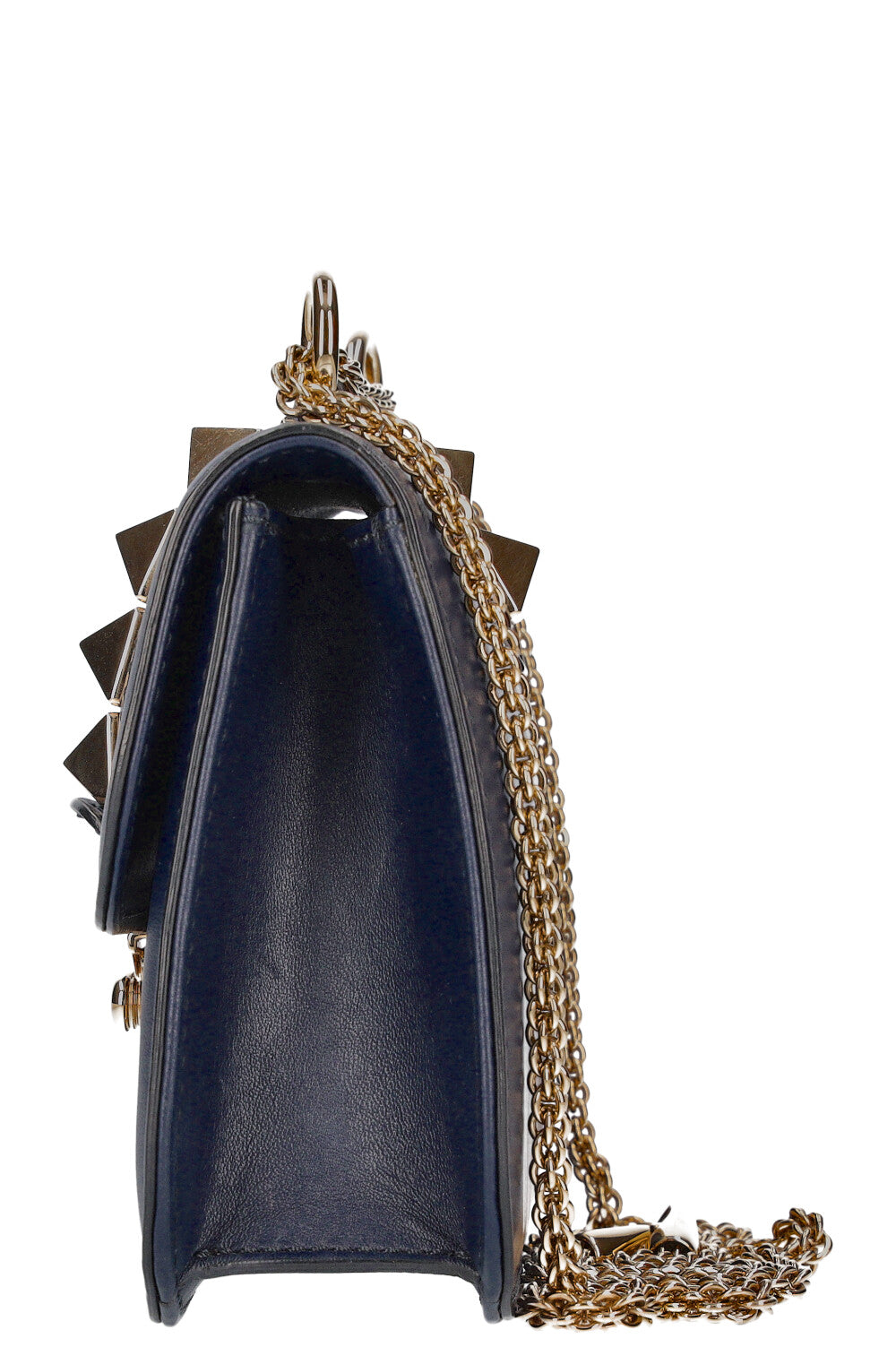 VALENTINO Glam Lock Small Navy Blue