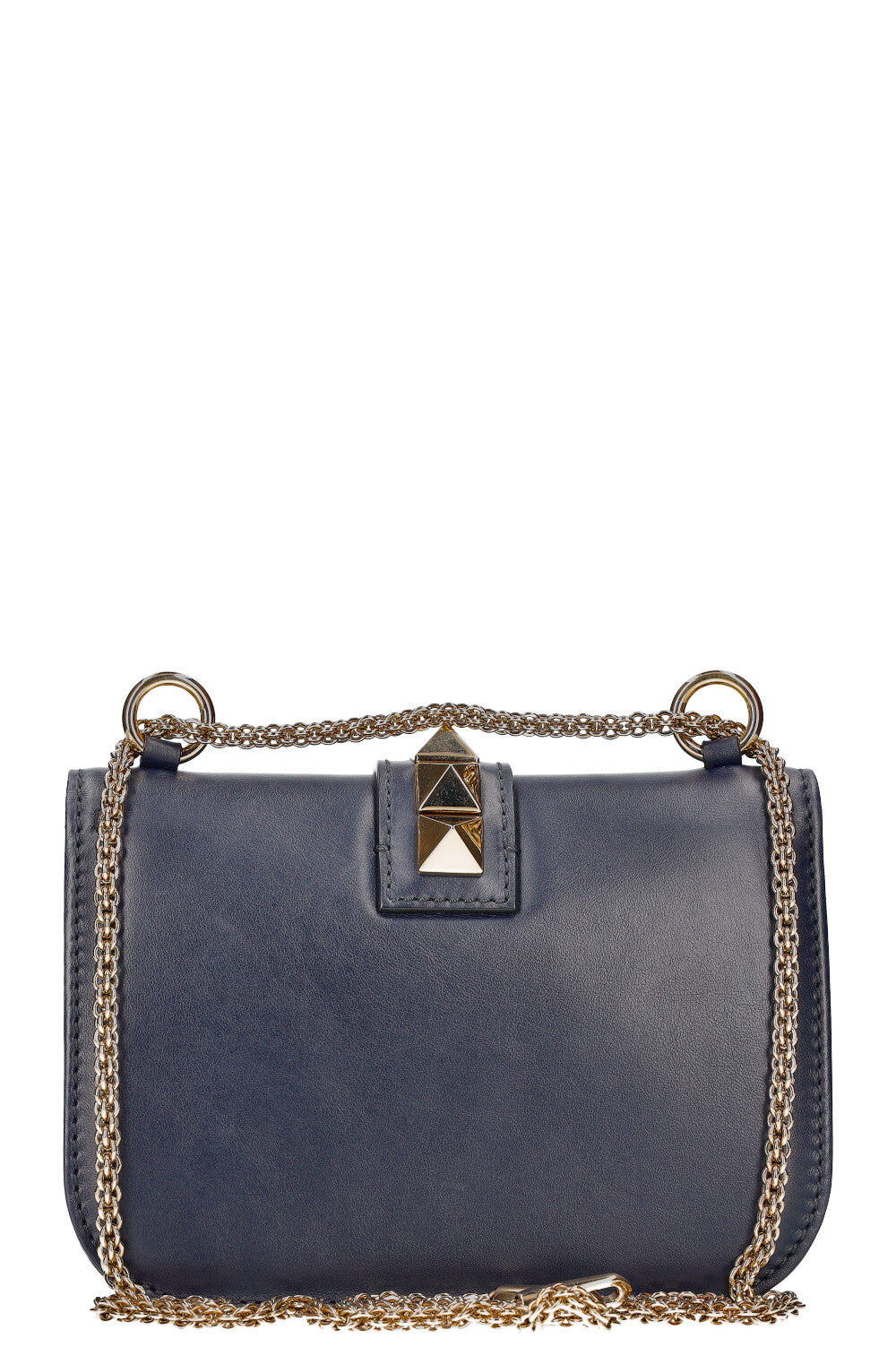 VALENTINO Glam Lock Small Navy Blue