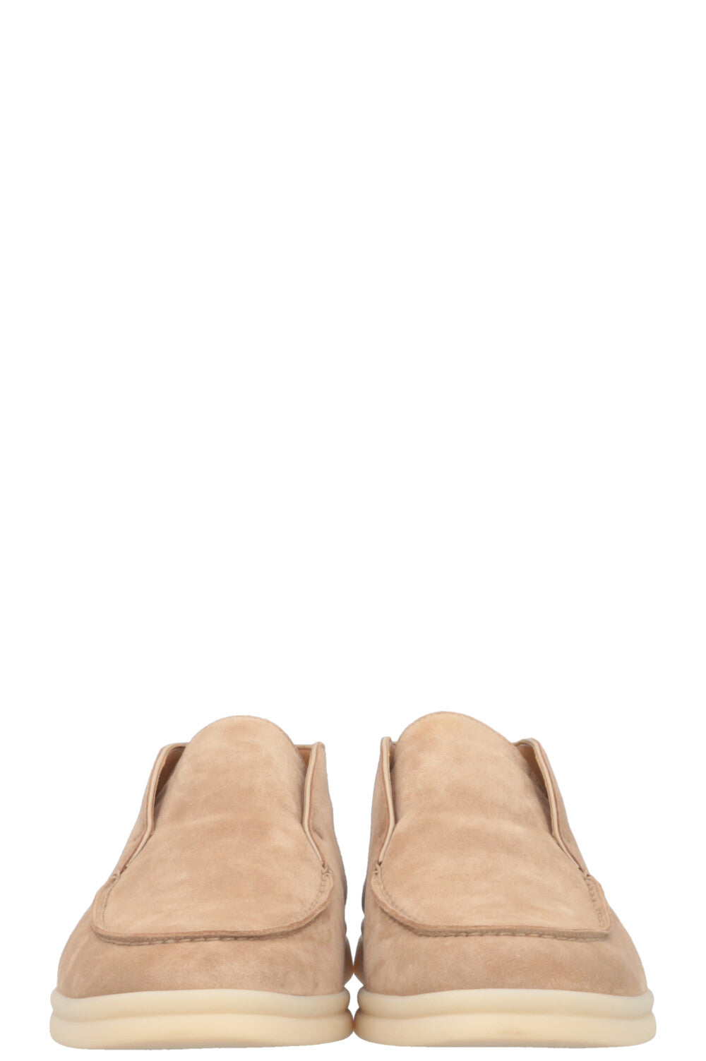 LORO PIANA Open Walk Boots Suede Beige