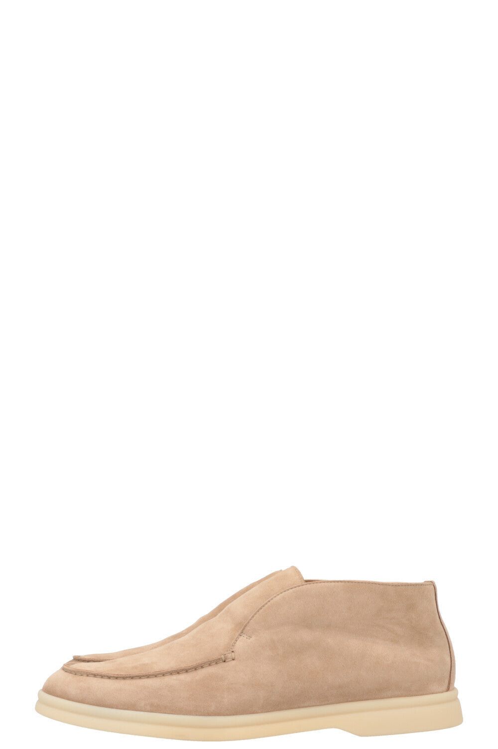 LORO PIANA Open Walk Boots Suede Beige