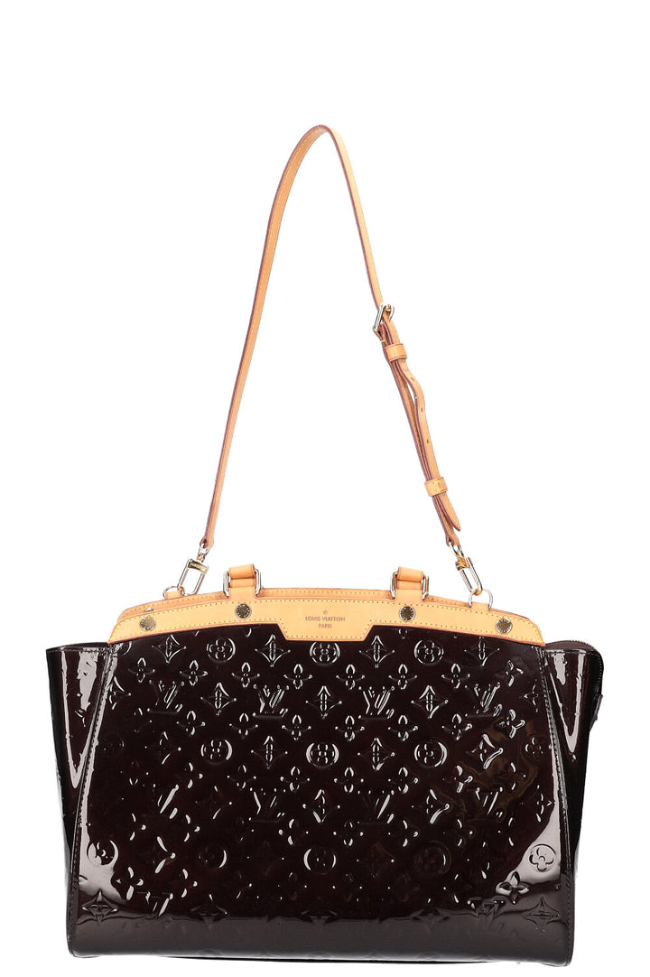 LOUIS VUITTON Sac Brea GM Vernis Amarante