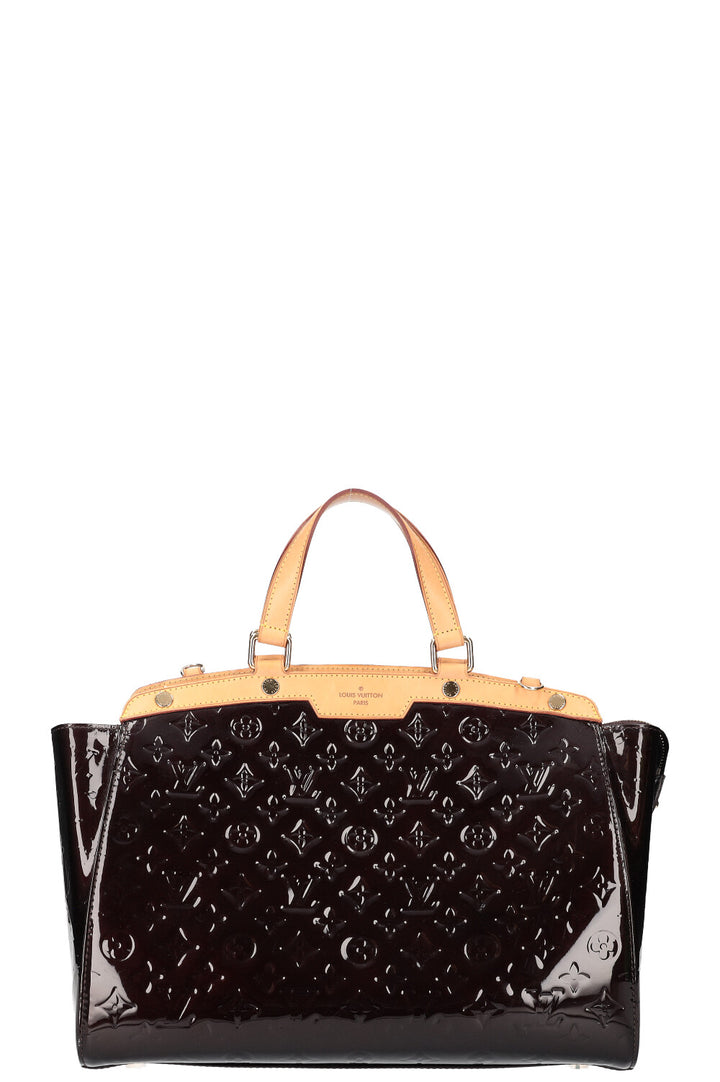 LOUIS VUITTON Sac Brea GM Vernis Amarante