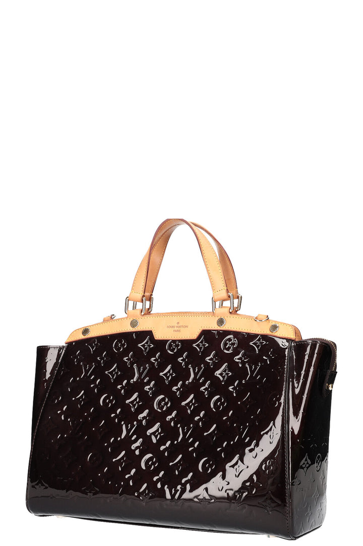 LOUIS VUITTON Sac Brea GM Vernis Amarante