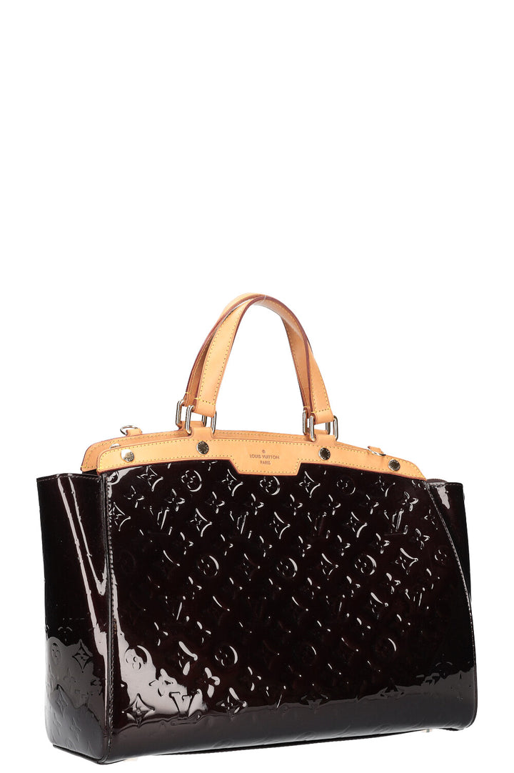 LOUIS VUITTON Sac Brea GM Vernis Amarante