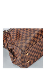LOUIS VUITTON 2010 Trevi Handbag Damier Ebene Canvas