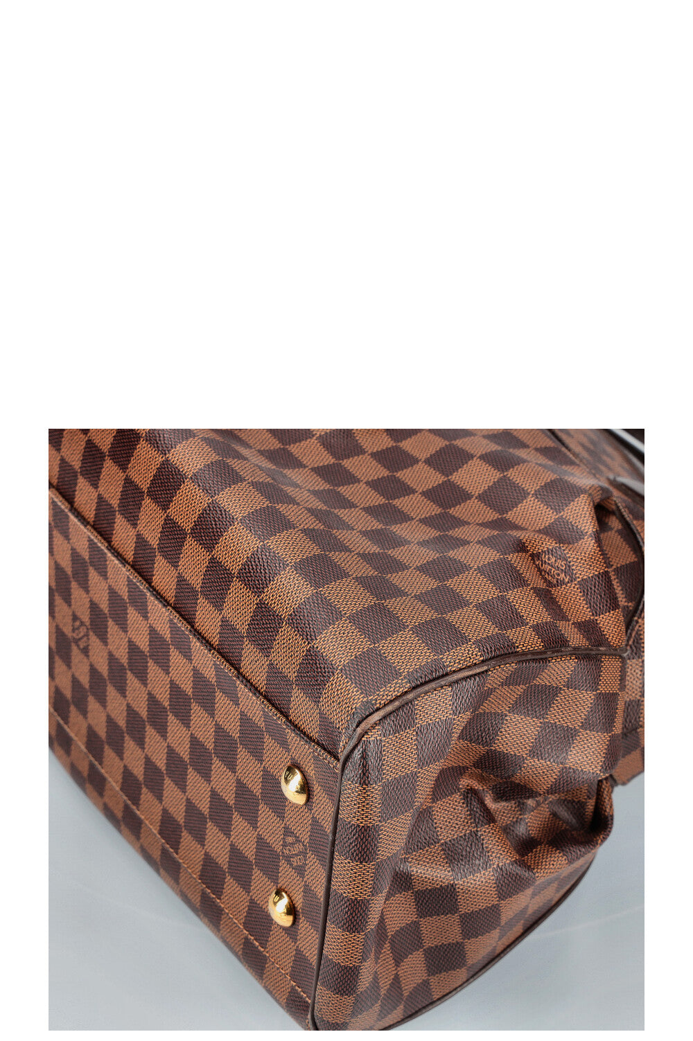 LOUIS VUITTON 2010 Trevi Handbag Damier Ebene Canvas