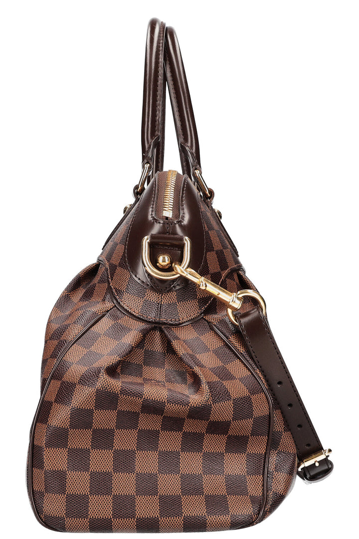 LOUIS VUITTON 2010 Trevi Handbag Damier Ebene Canvas