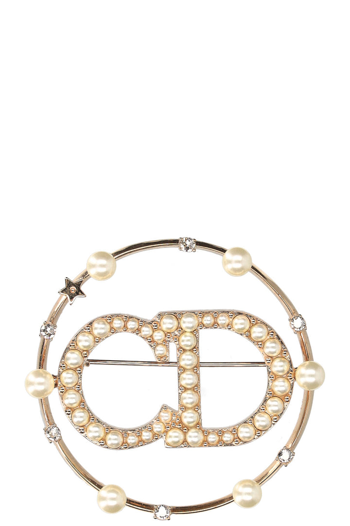 CHRISTIAN DIOR Clair D Lune Broch Pearls