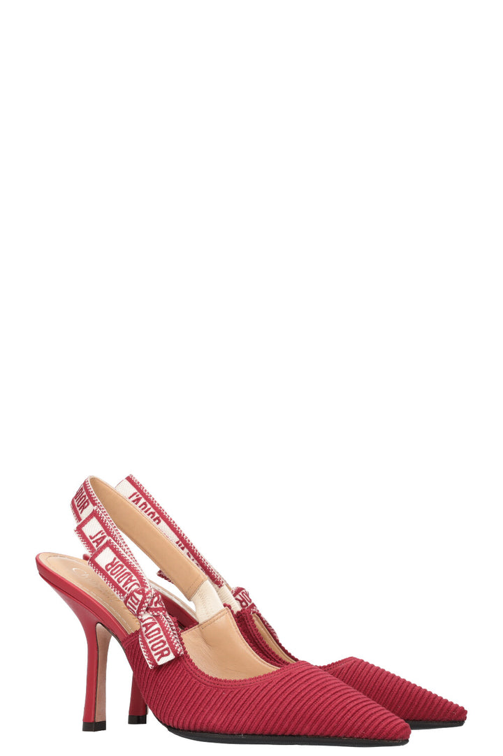 CHRISTIAN DIOR Talons Slingback J'adior Rouge