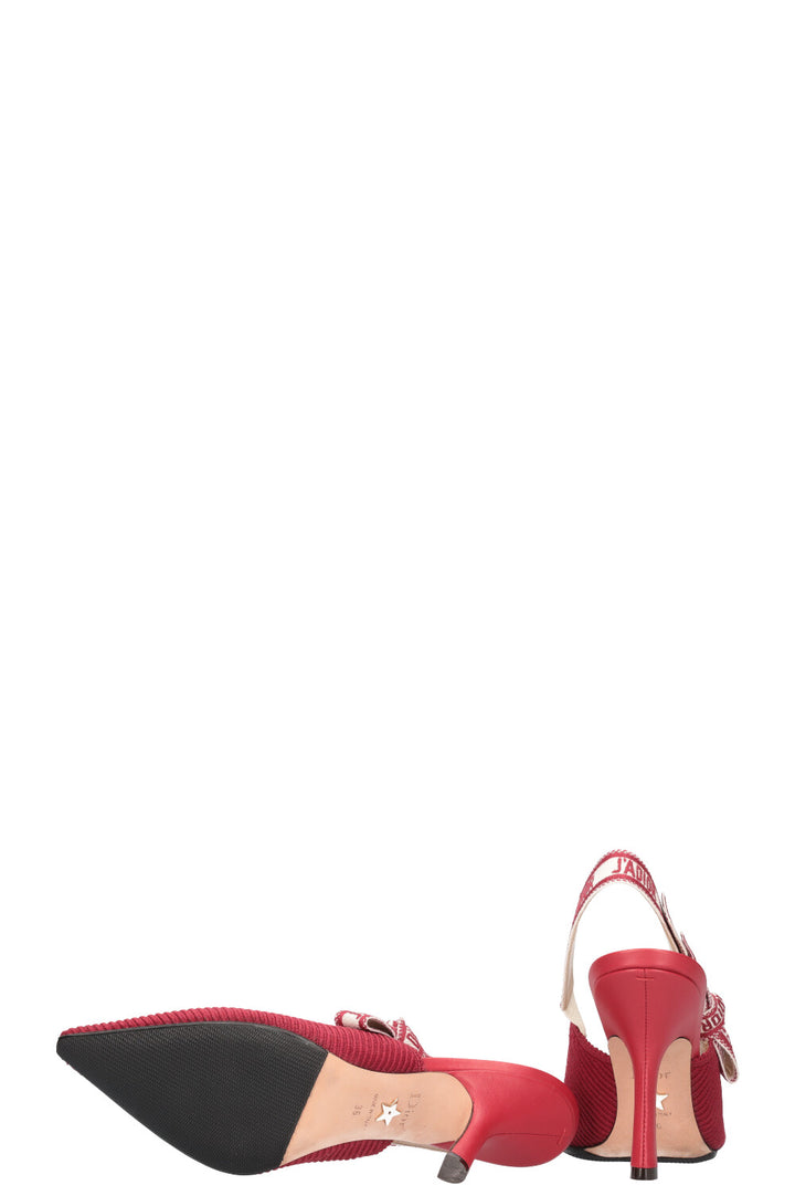 CHRISTIAN DIOR Talons Slingback J'adior Rouge
