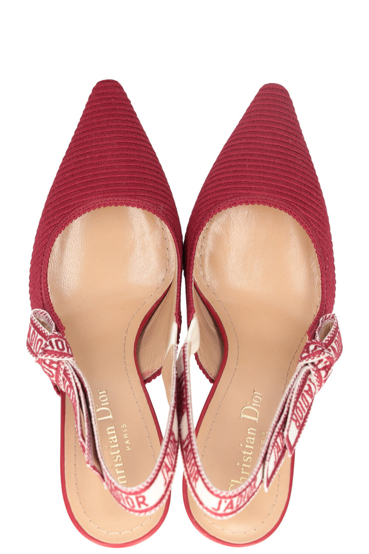 CHRISTIAN DIOR Talons Slingback J'adior Rouge