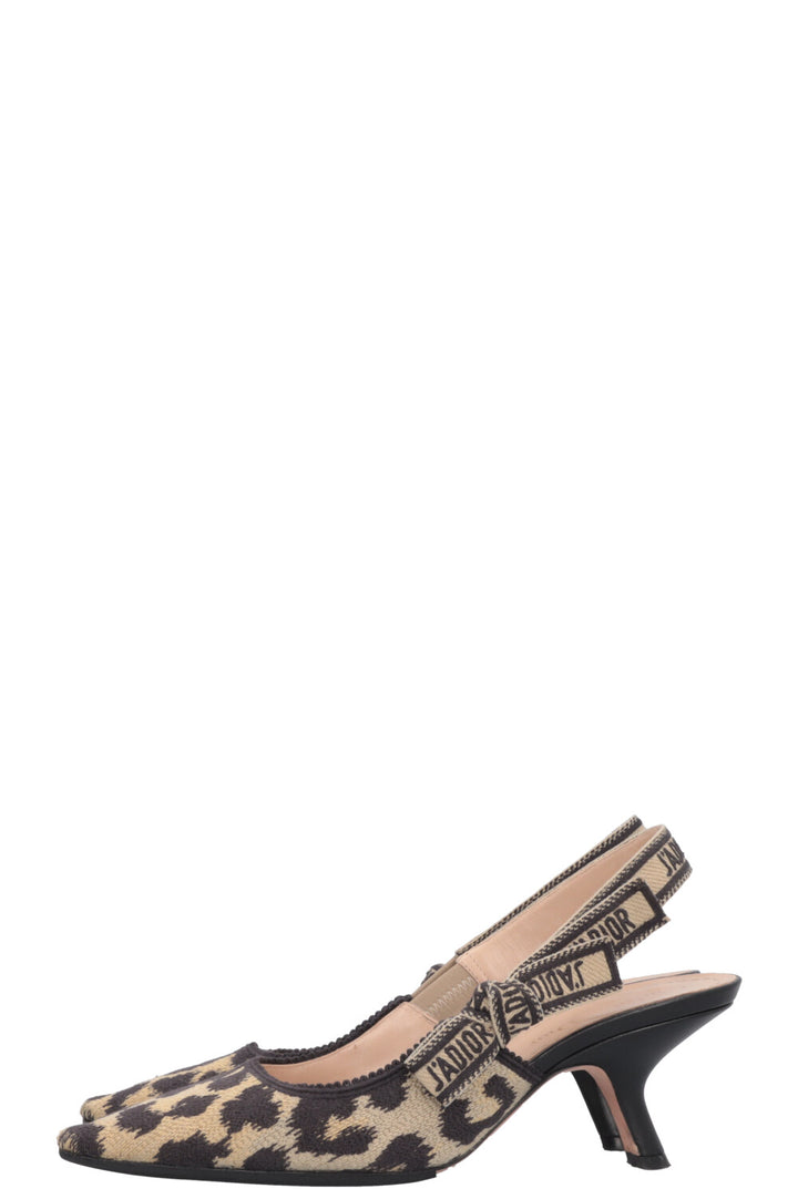 CHRISTIAN DIOR J'Adior Slingback Heels Cheetah