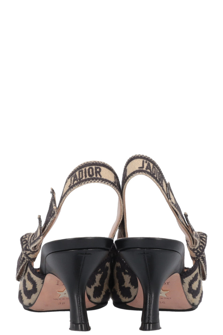CHRISTIAN DIOR J'Adior Slingback Heels Cheetah