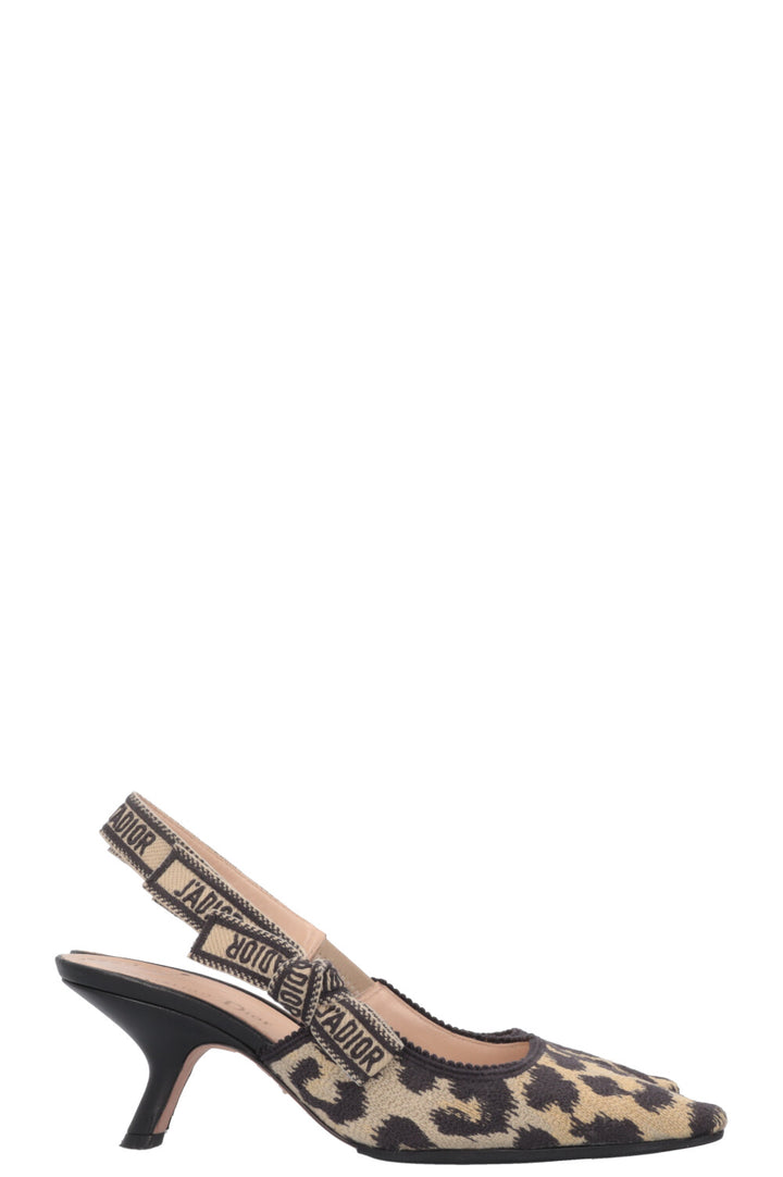 CHRISTIAN DIOR J'Adior Slingback Heels Cheetah
