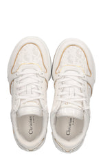 CHRISTIAN DIOR One Sneakers Gold&White