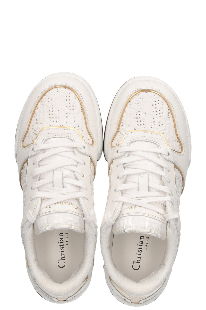 CHRISTIAN DIOR One Sneakers Gold&White