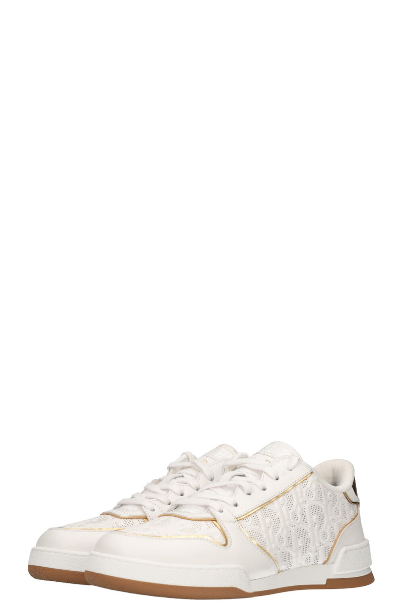 CHRISTIAN DIOR One Sneakers Gold&White