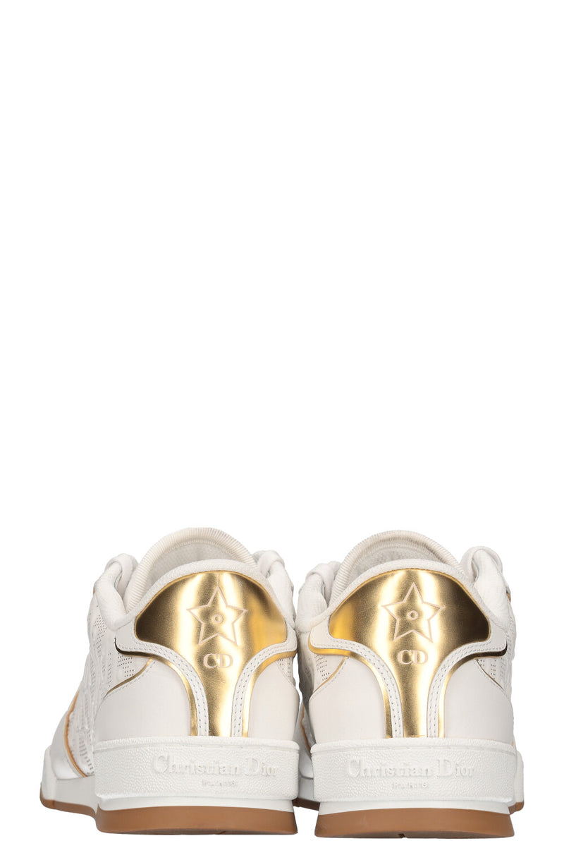 CHRISTIAN DIOR One Sneakers Gold&White