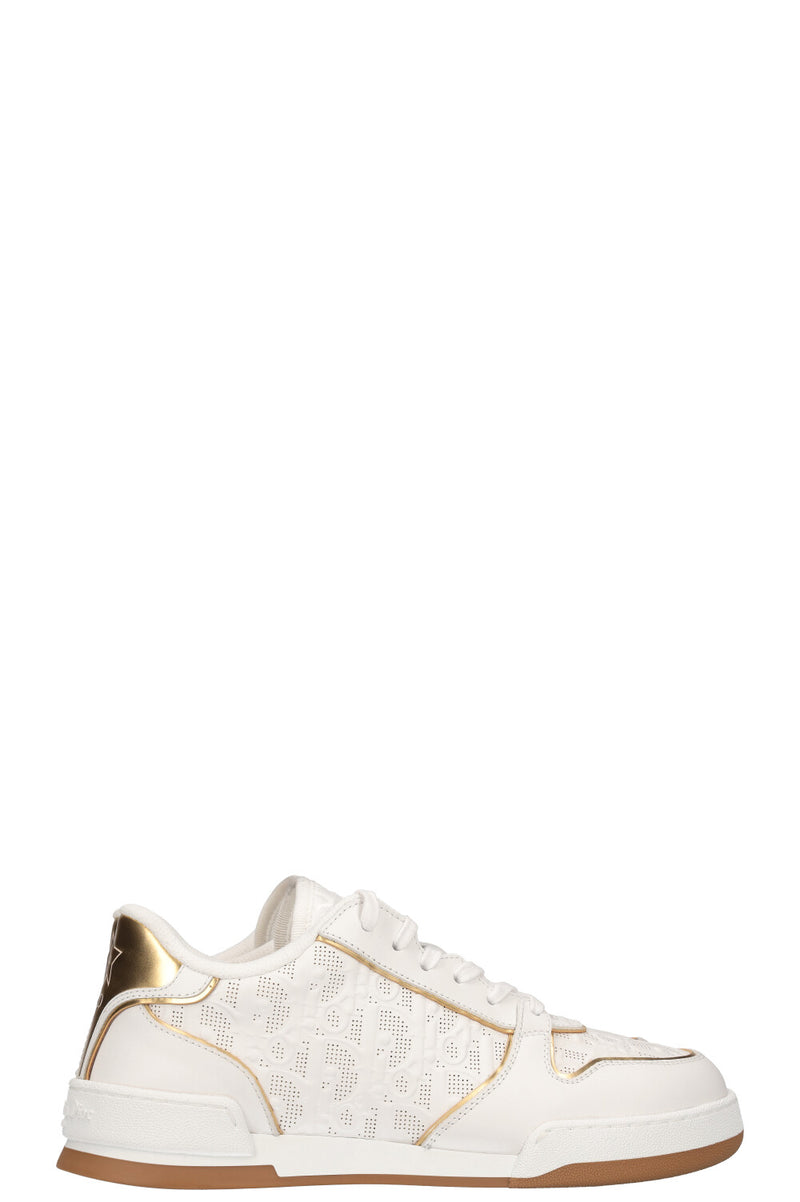 CHRISTIAN DIOR One Sneakers Gold&White