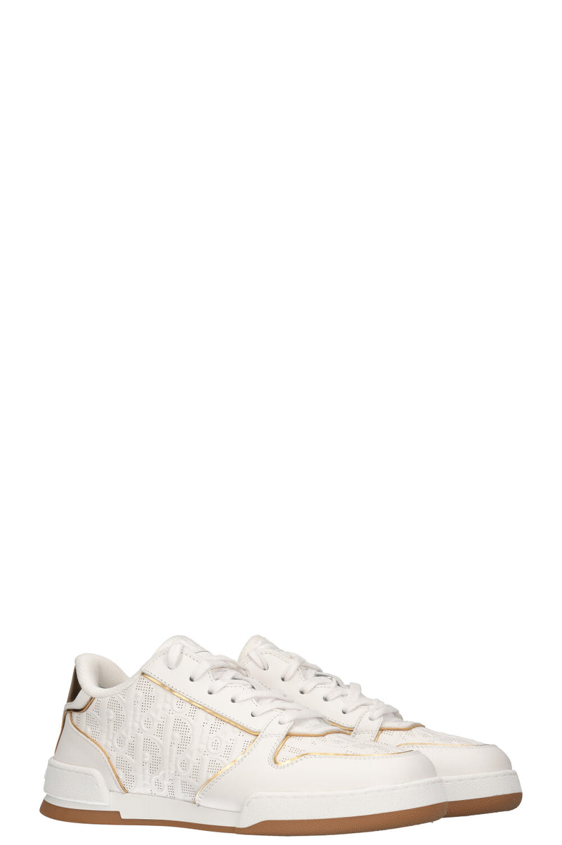 CHRISTIAN DIOR One Sneakers Gold&White