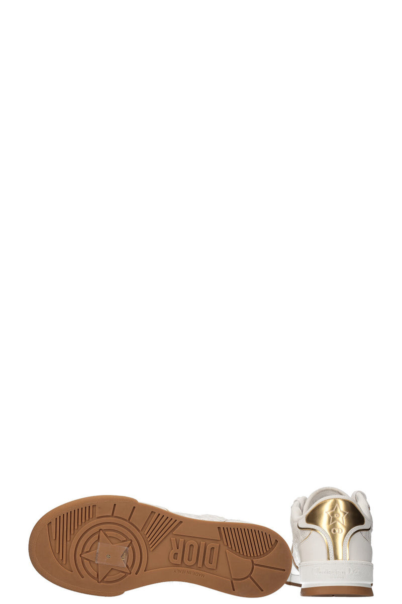 CHRISTIAN DIOR One Sneakers Gold&White