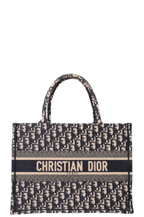 CHRISTIAN DIOR Book Tote Medium Oblique Blue