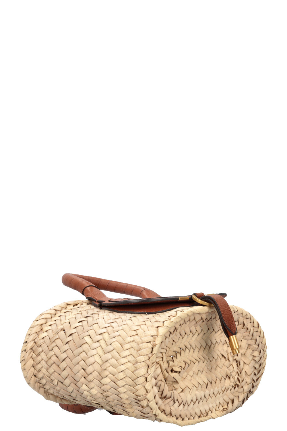 CHLOÉ Mini Marcie Basket Bag Beige Brown