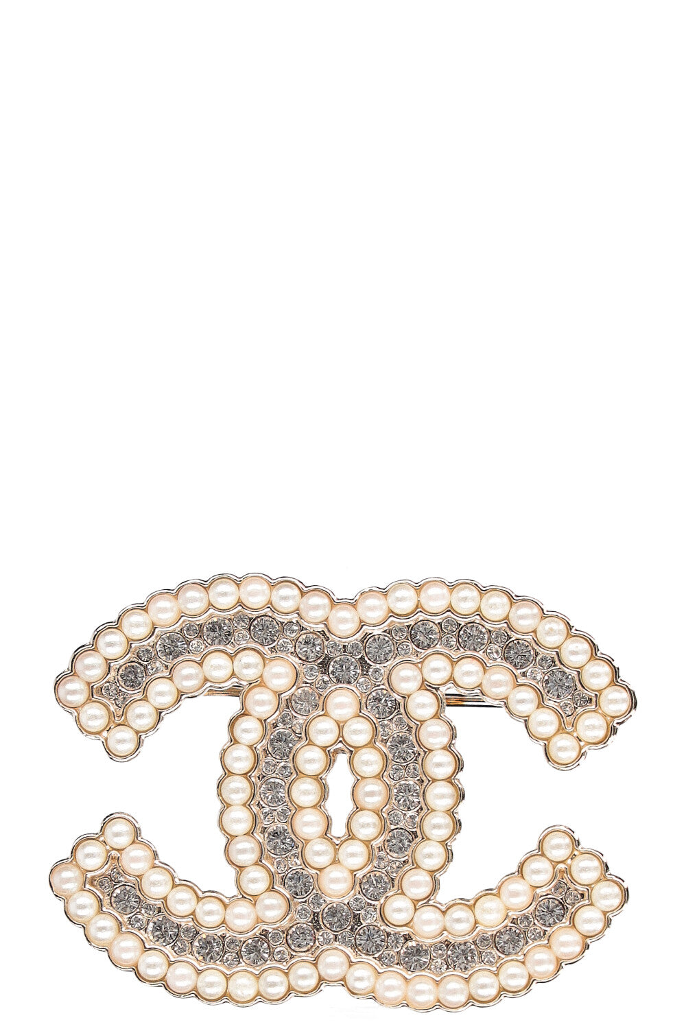 CHANEL Brooch Crystals an Pearls B21