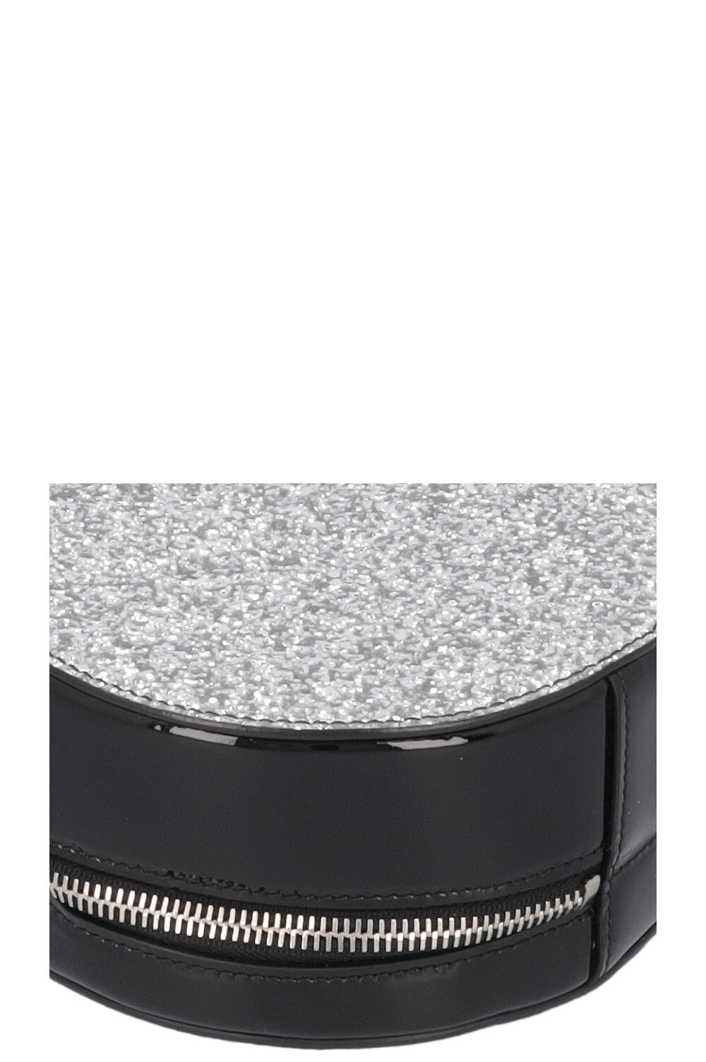 CHANEL Evening On The Moon Crossbody Bag Glitter Silver