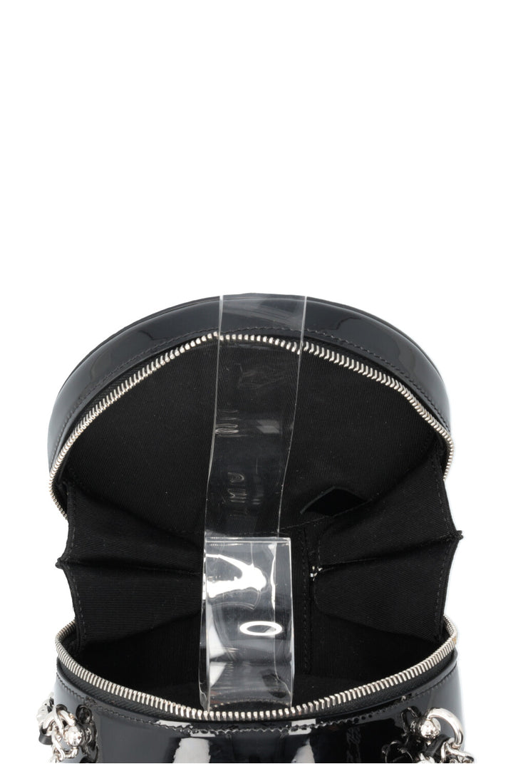 CHANEL Evening On The Moon Crossbody Bag Glitter Silver