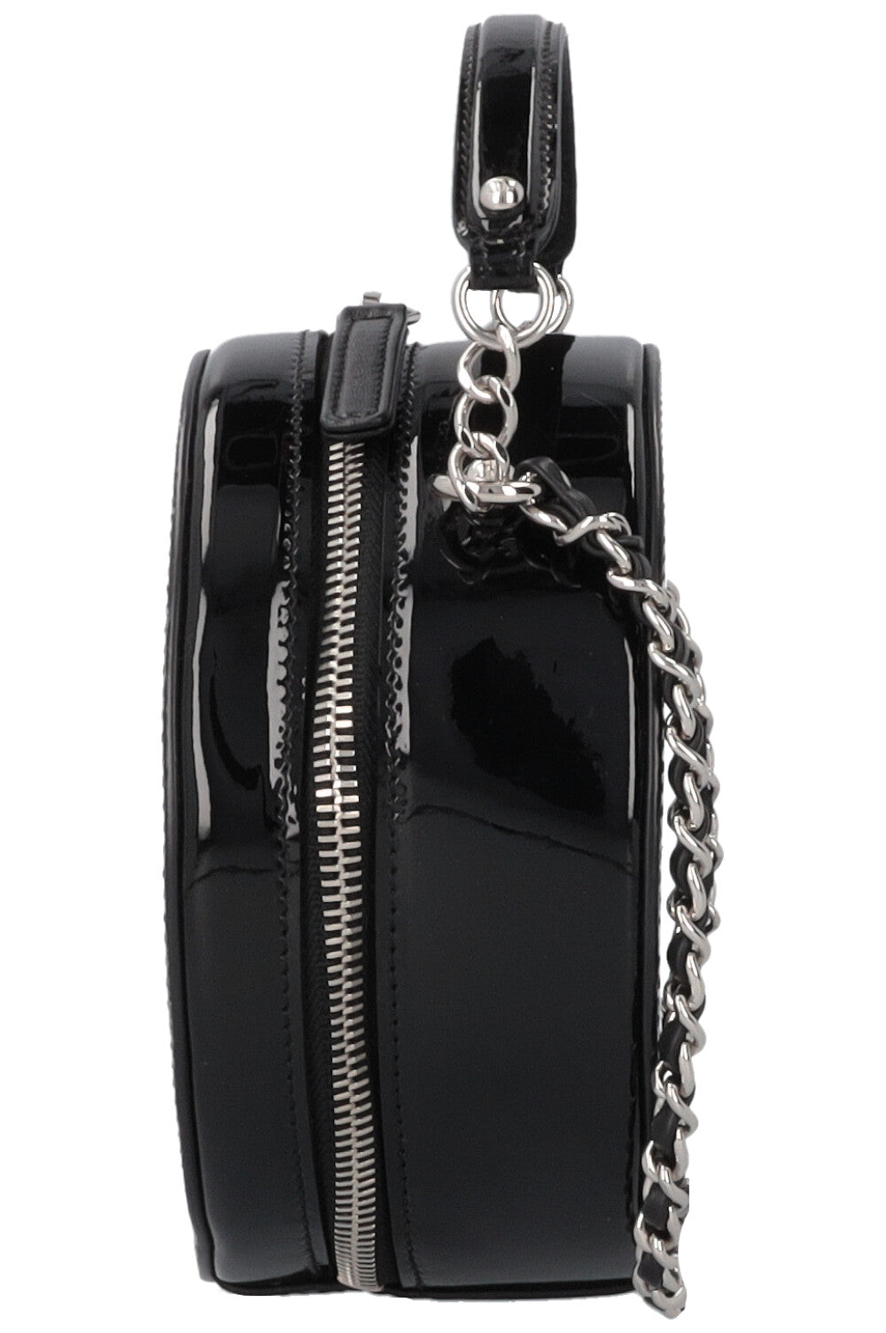 CHANEL Evening On The Moon Crossbody Bag Glitter Silver