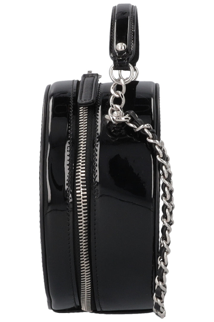 CHANEL Evening On The Moon Crossbody Bag Glitter Silver