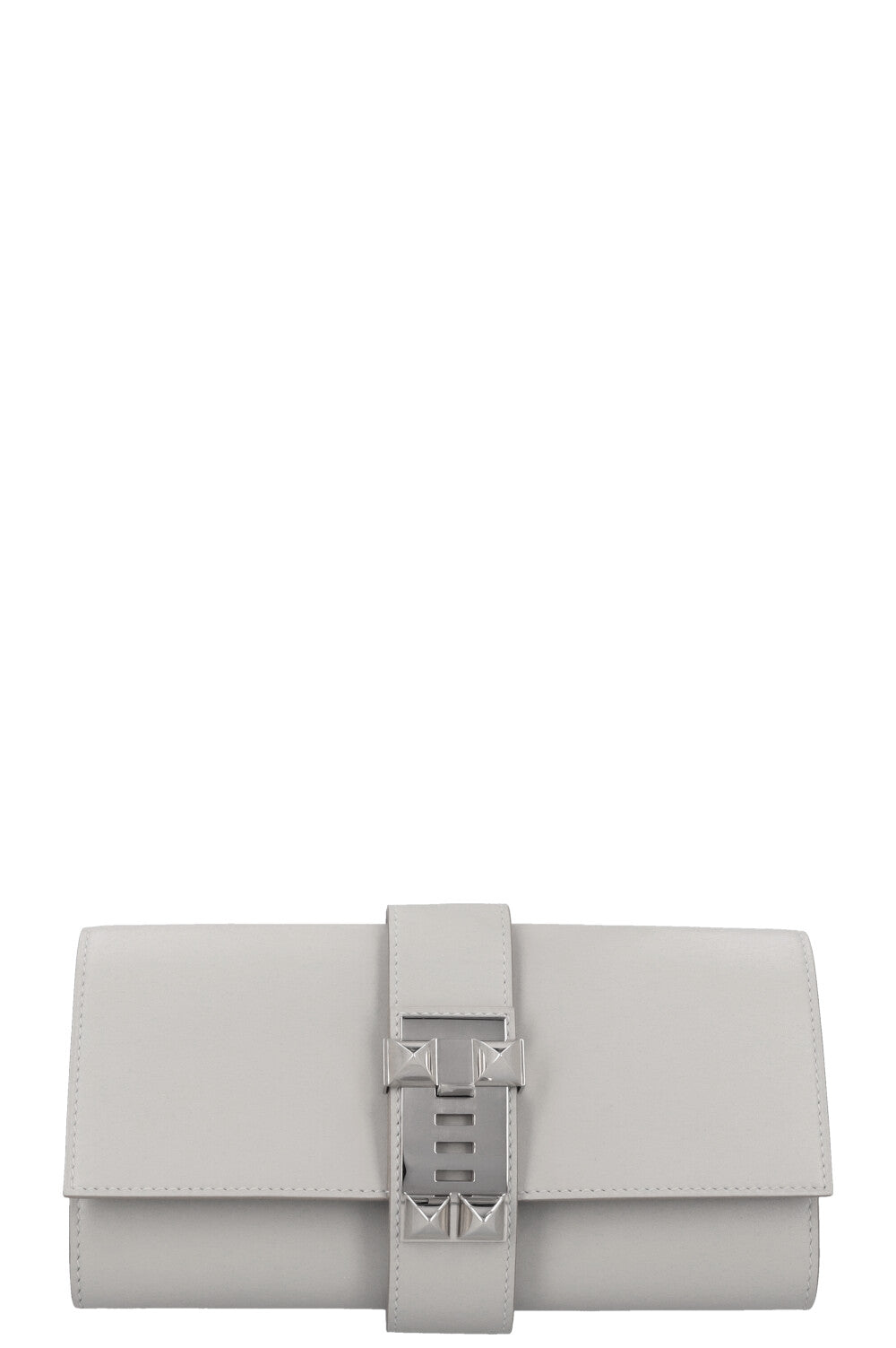 HERMÈS Mèdor 23 Clutch Swift Gris Perle