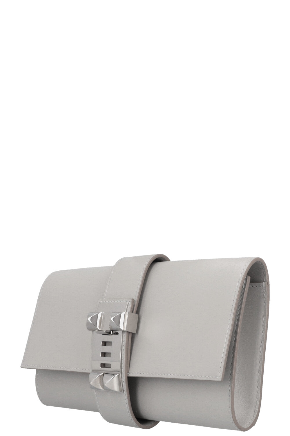 HERMÈS Mèdor 23 Clutch Swift Gris Perle
