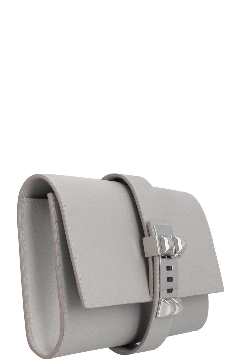 HERMÈS Mèdor 23 Clutch Swift Gris Perle