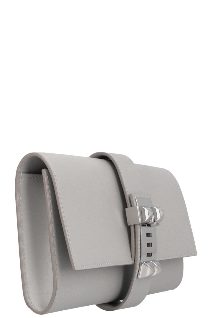 HERMÈS Mèdor 23 Clutch Swift Gris Perle
