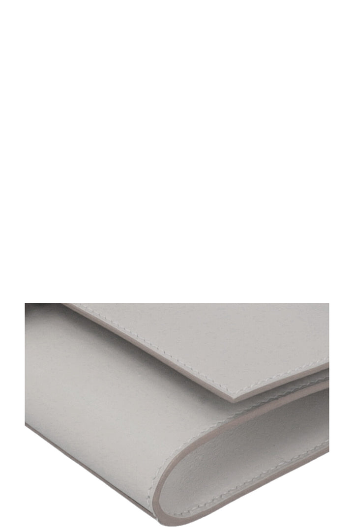 HERMÈS Mèdor 23 Clutch Swift Gris Perle