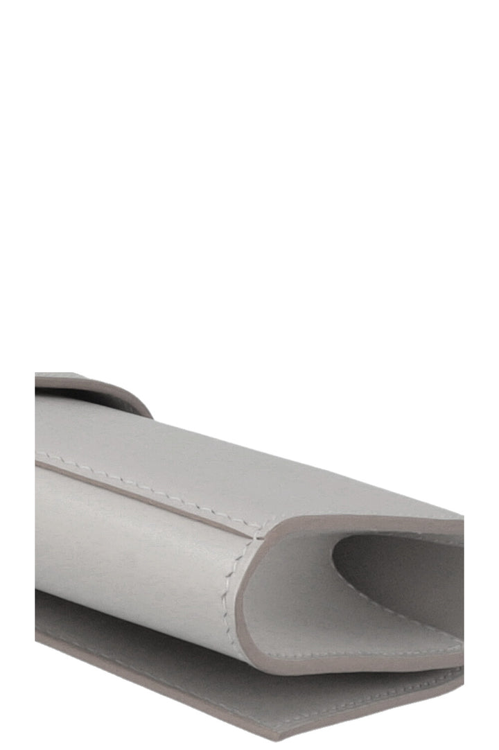 HERMÈS Mèdor 23 Clutch Swift Gris Perle