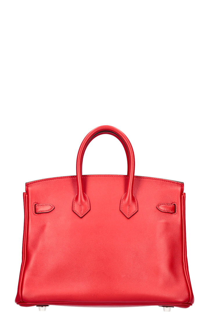 HERMÈS Birkin 25 Jonathan Leather Rouge de Coeur