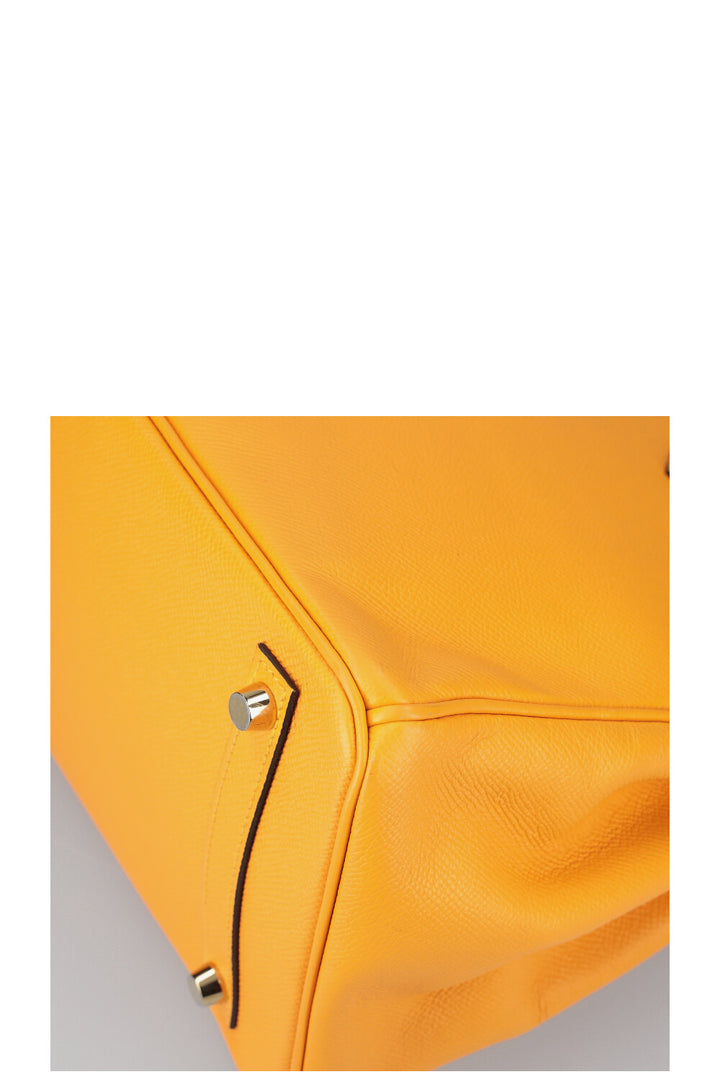 HERMÈS Horseshoe Birkin 30 Epsom Jaune D'Or