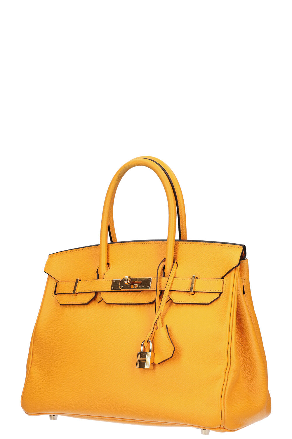 HERMÈS Horseshoe Birkin 30 Epsom Jaune D'Or