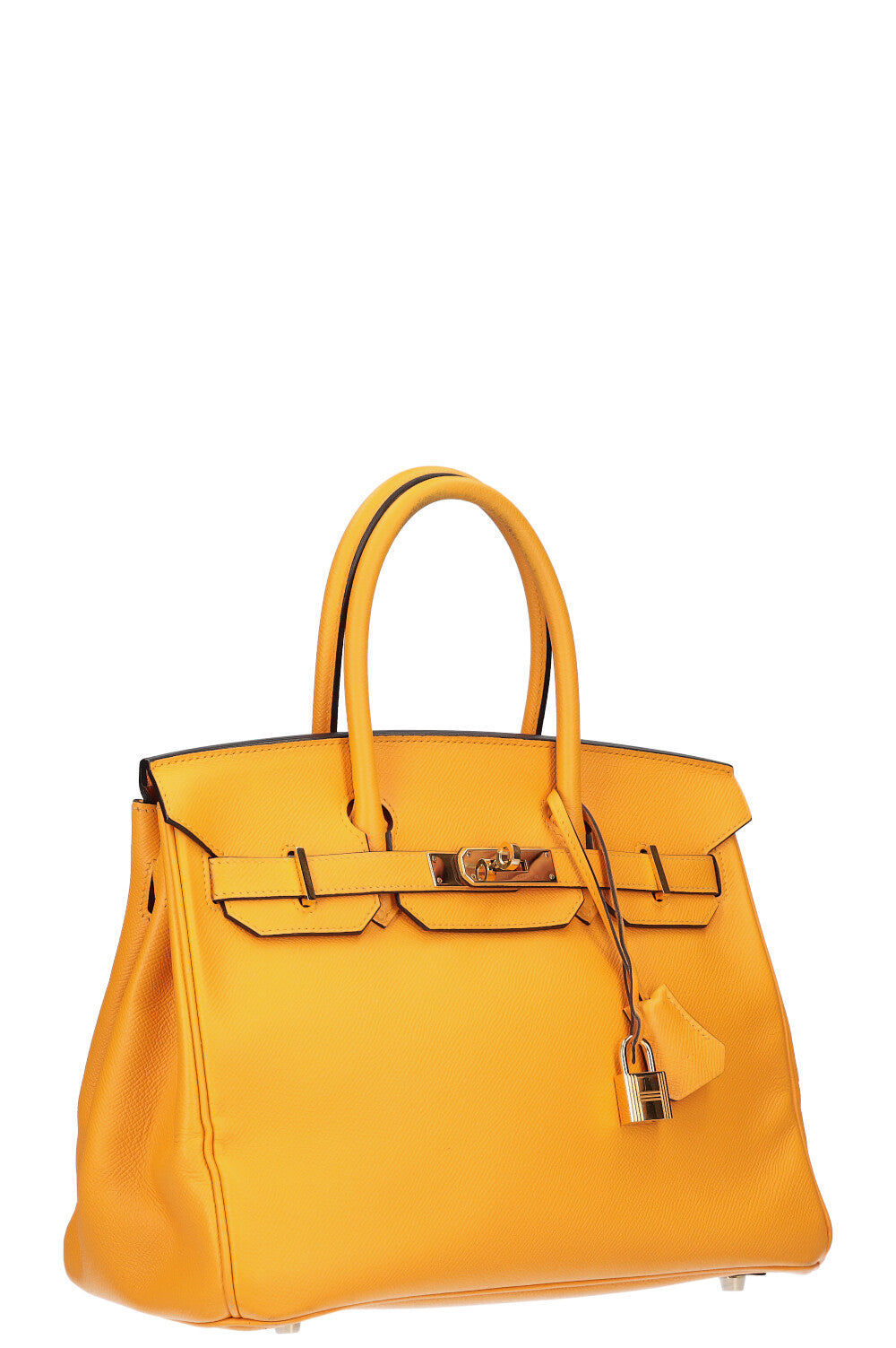 HERMÈS Horseshoe Birkin 30 Epsom Jaune D'Or