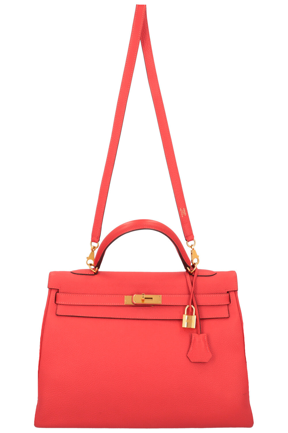 HERMÈS Kelly 35 Togo Rose Texas