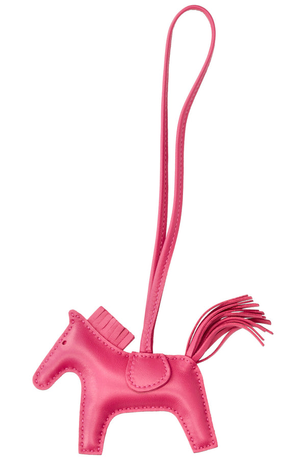 HERMÈS Rodeo Bag Charm PM Rose Mexico